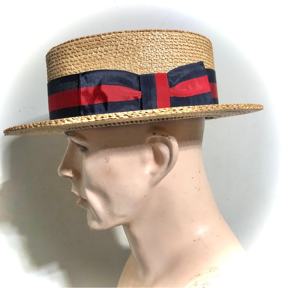 Austin Reed Straw Boater Hat - Picture 2 of 12